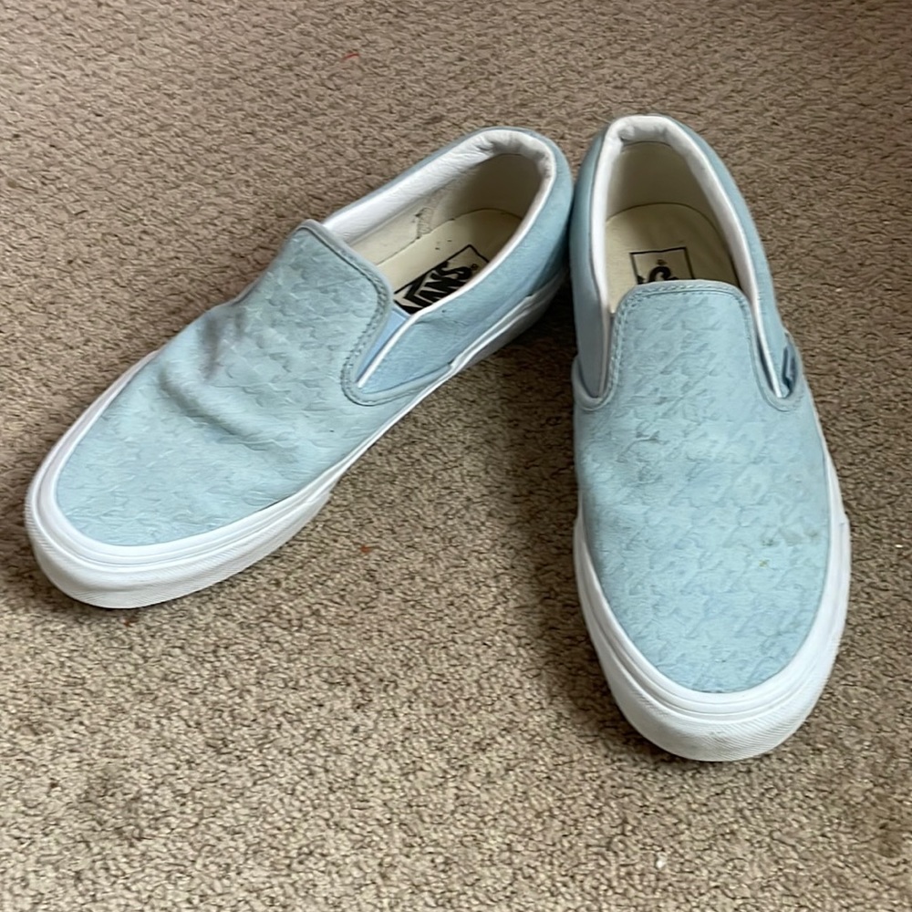 Vans light bleu sneakers size 8.5